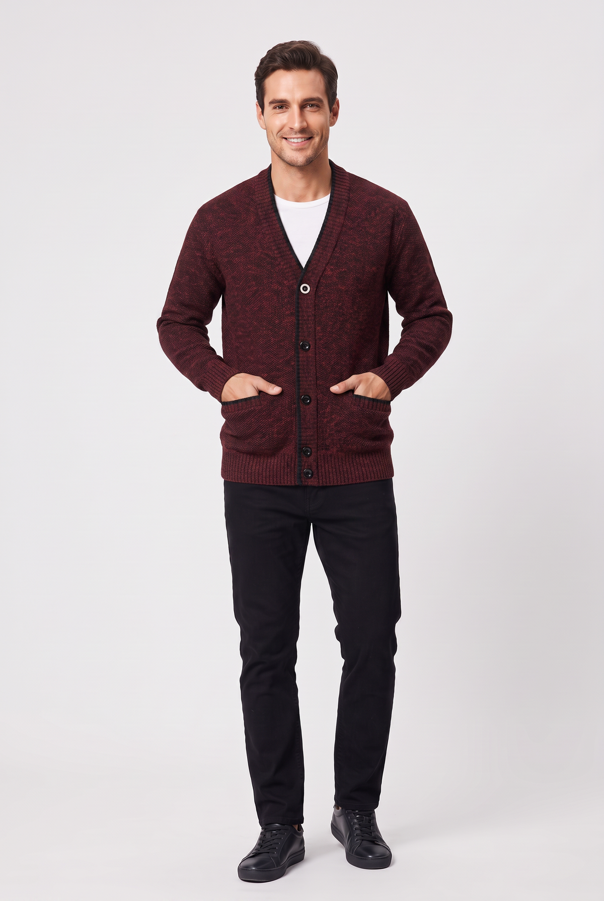 Eluneth | Gilet Homme en Maille à Col V