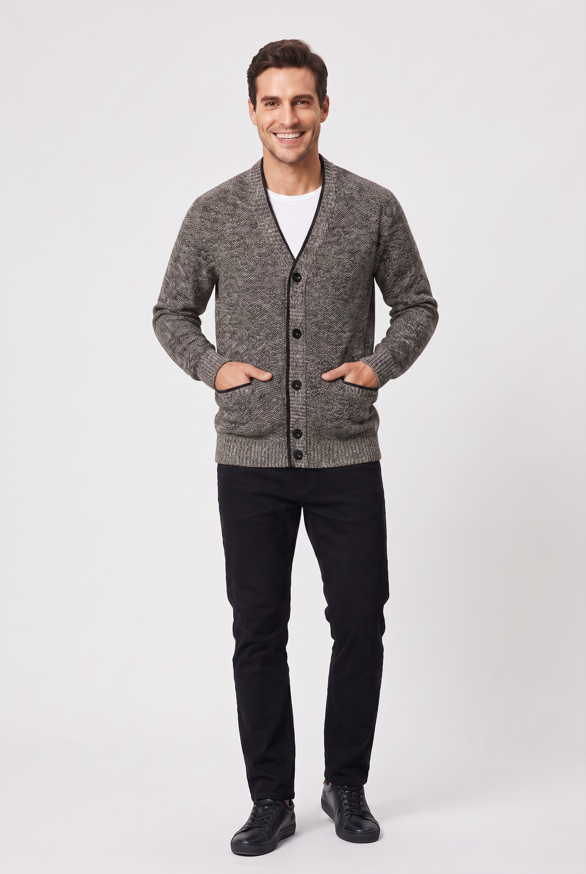 Eluneth | Gilet Homme en Maille à Col V
