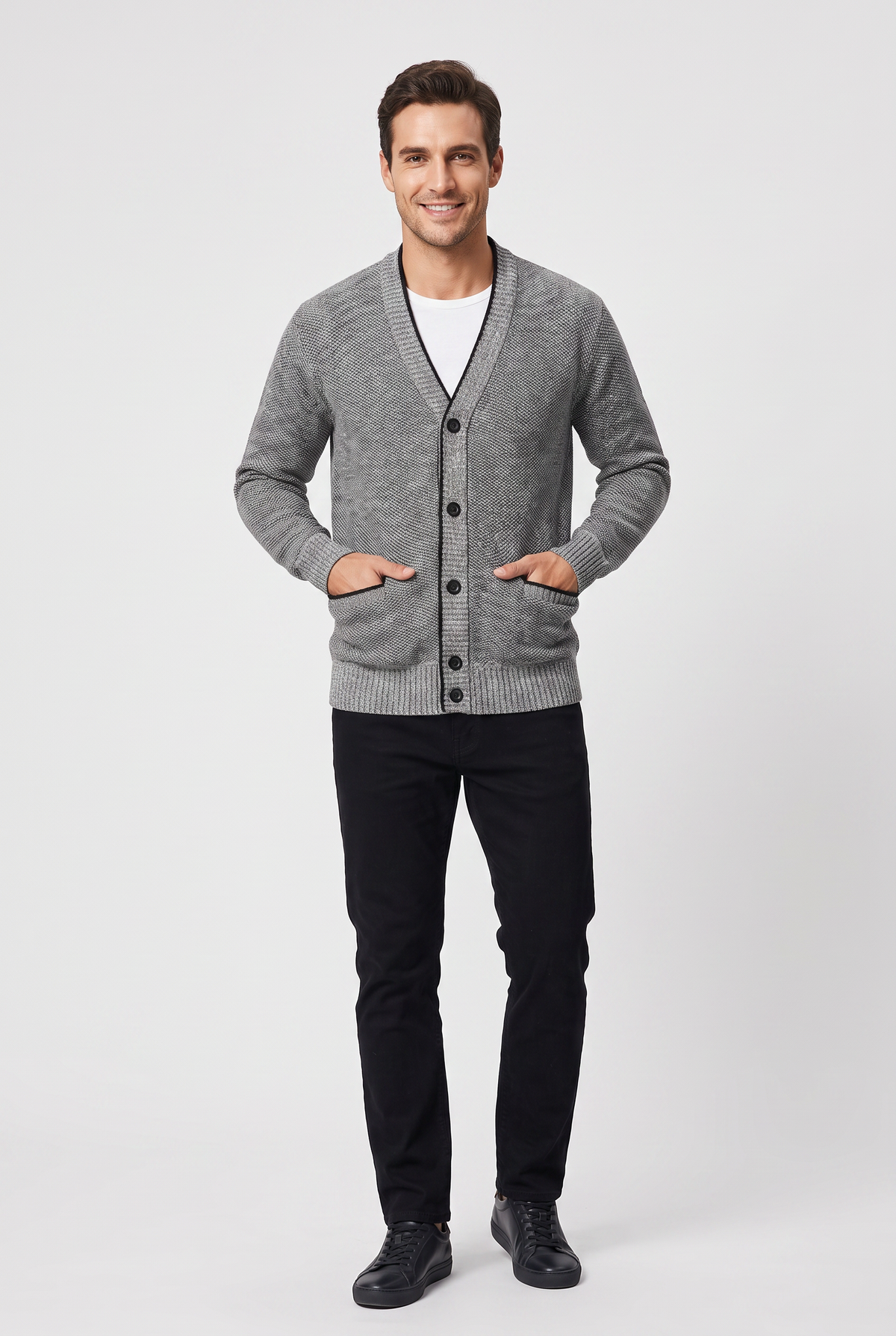 Eluneth | Gilet Homme en Maille à Col V
