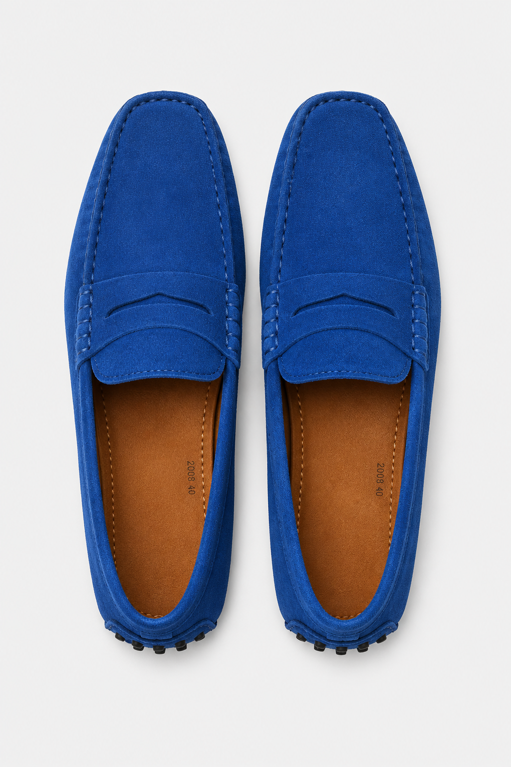 Eluneth | Mocassins Slip-On en Cuir Véritable pour Homme