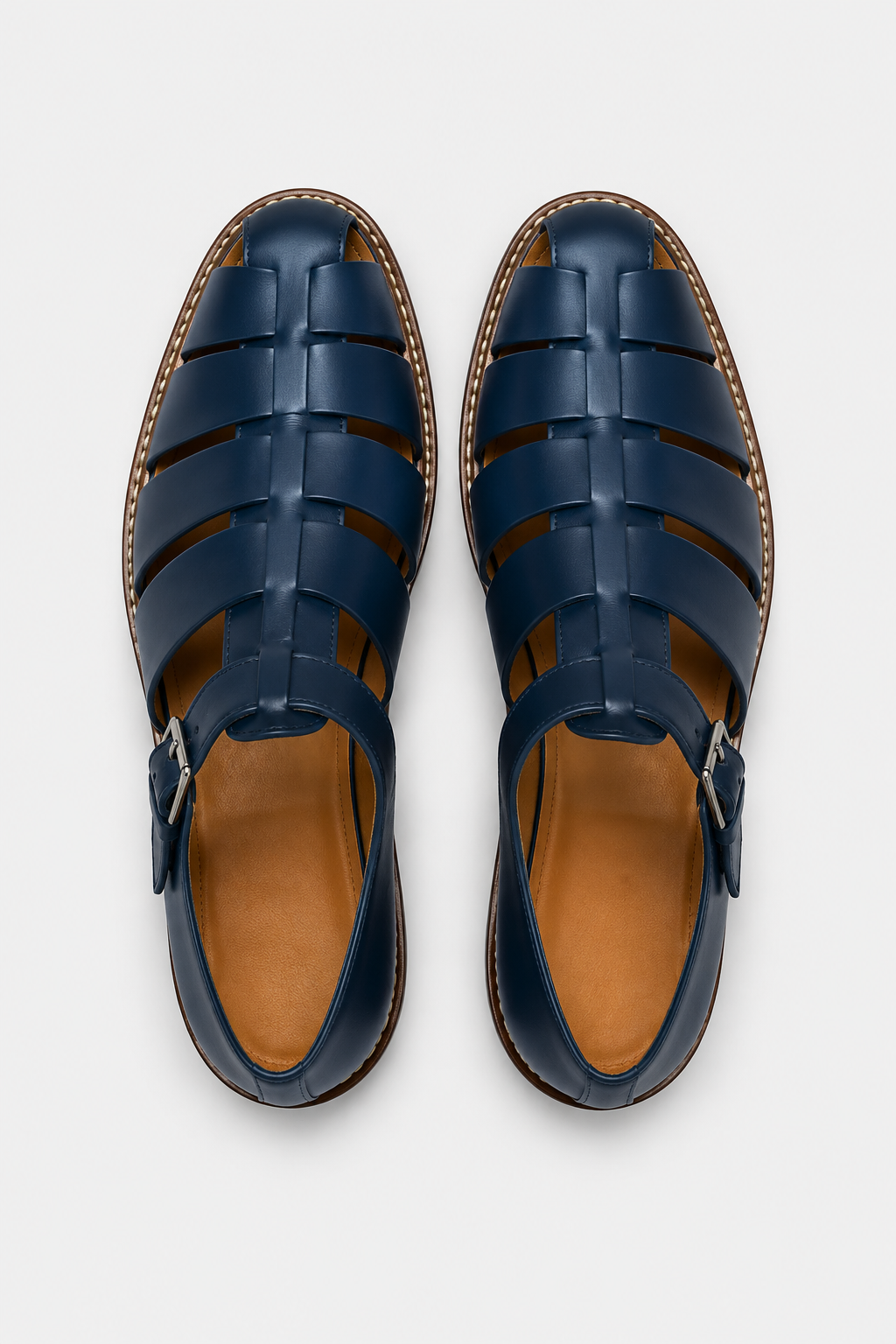 Eluneth | Sandales d’Été en Cuir pour Homme