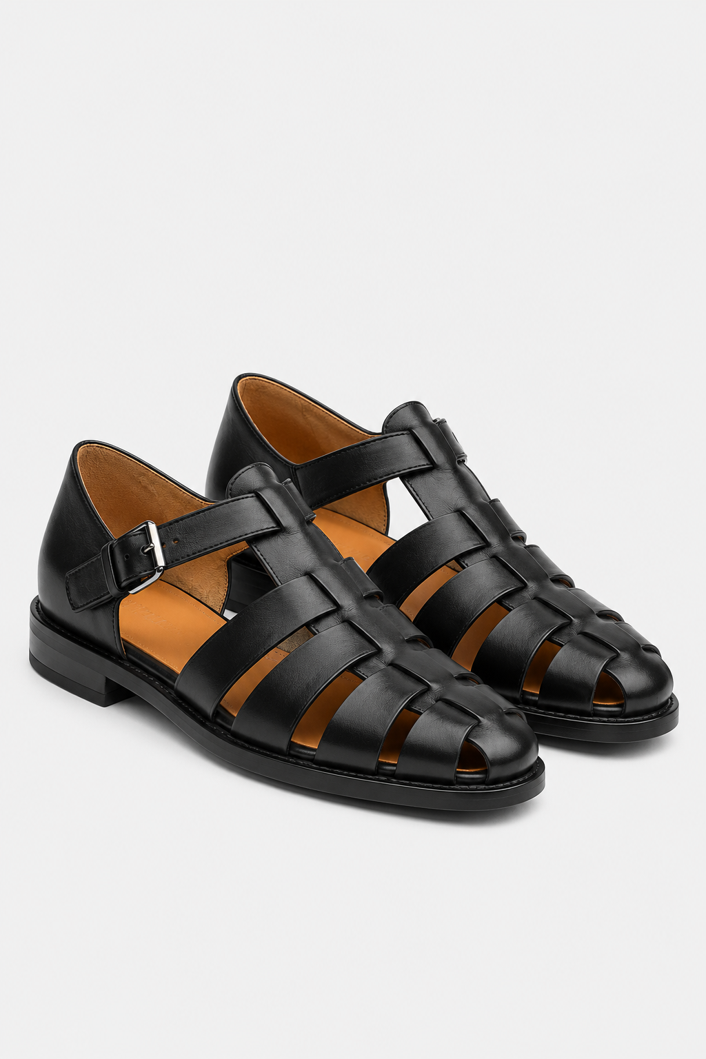 Eluneth | Sandales d’Été en Cuir pour Homme