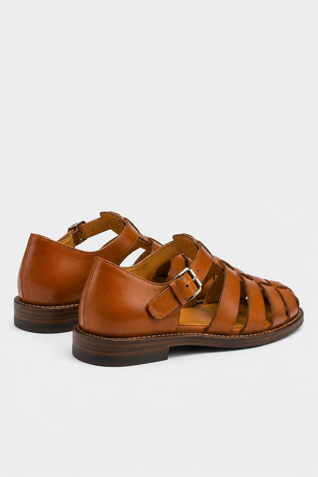 Eluneth | Sandales d’Été en Cuir pour Homme