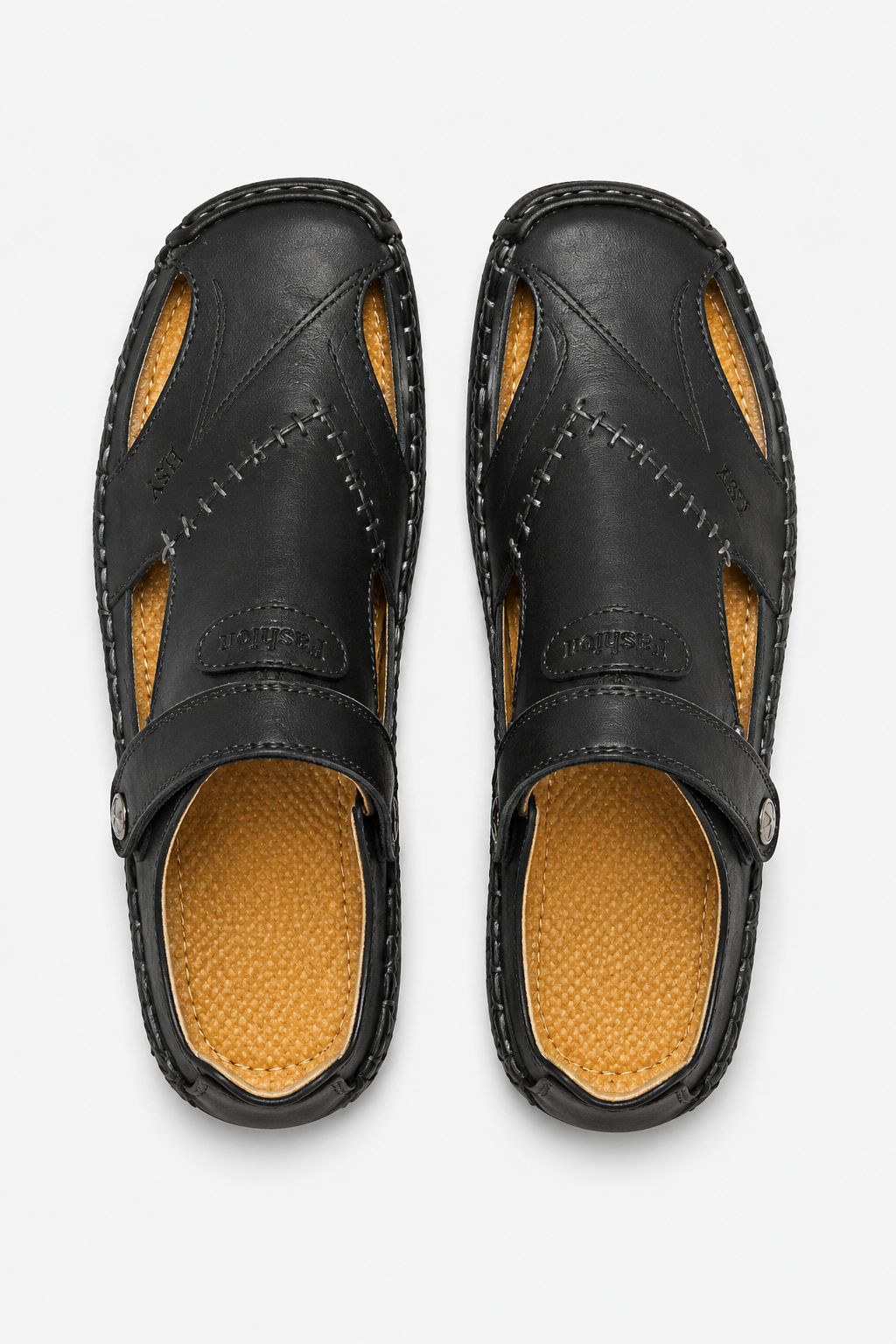Eluneth | Sandales gladiateur vintage en cuir pour homme