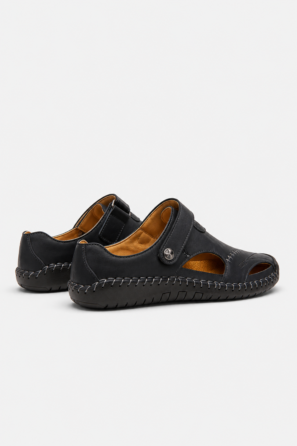 Eluneth | Sandales gladiateur vintage en cuir pour homme