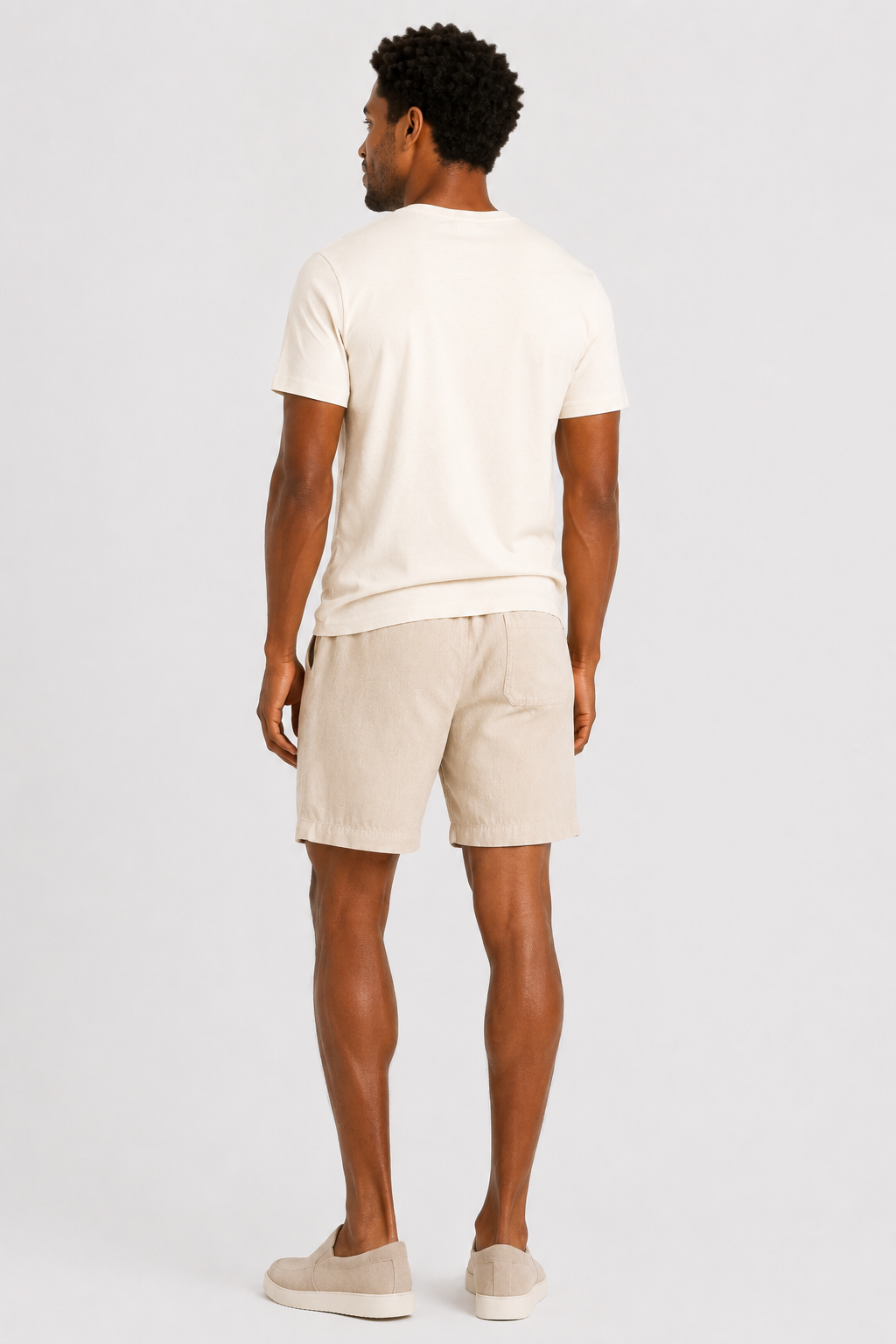 Eluneth | Short de plage classique en coton pour homme