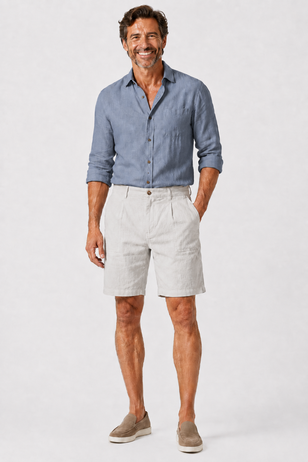 Eluneth | Short en lin pour homme