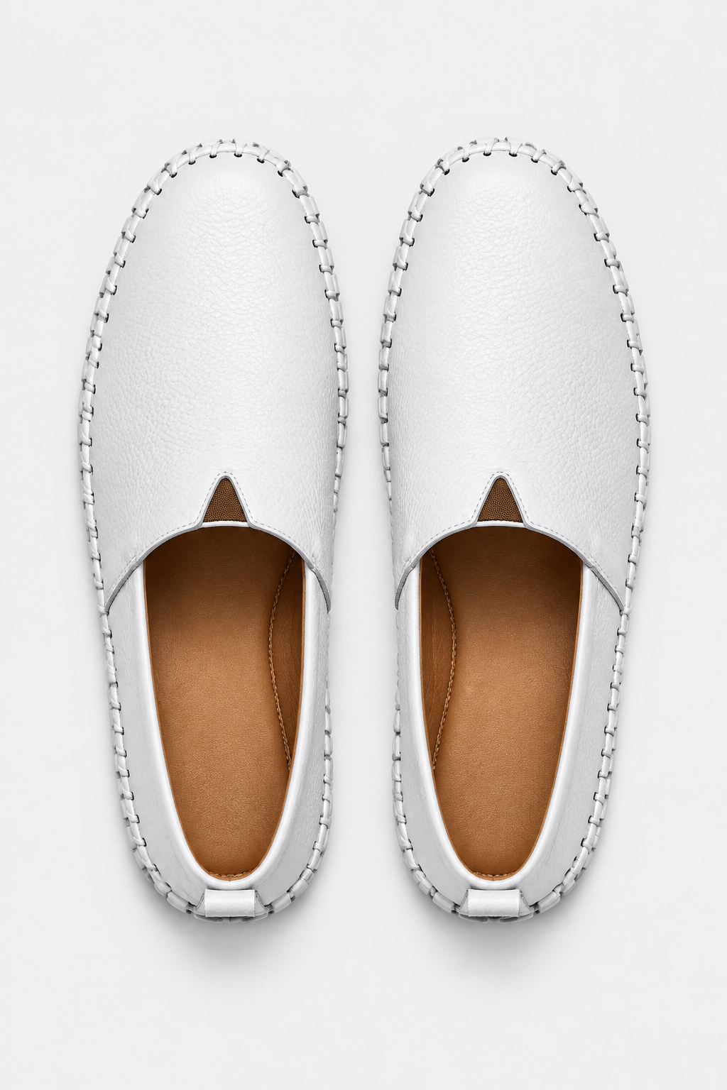 Eluneth | Mocassins Homme en Cuir Style Espadrille