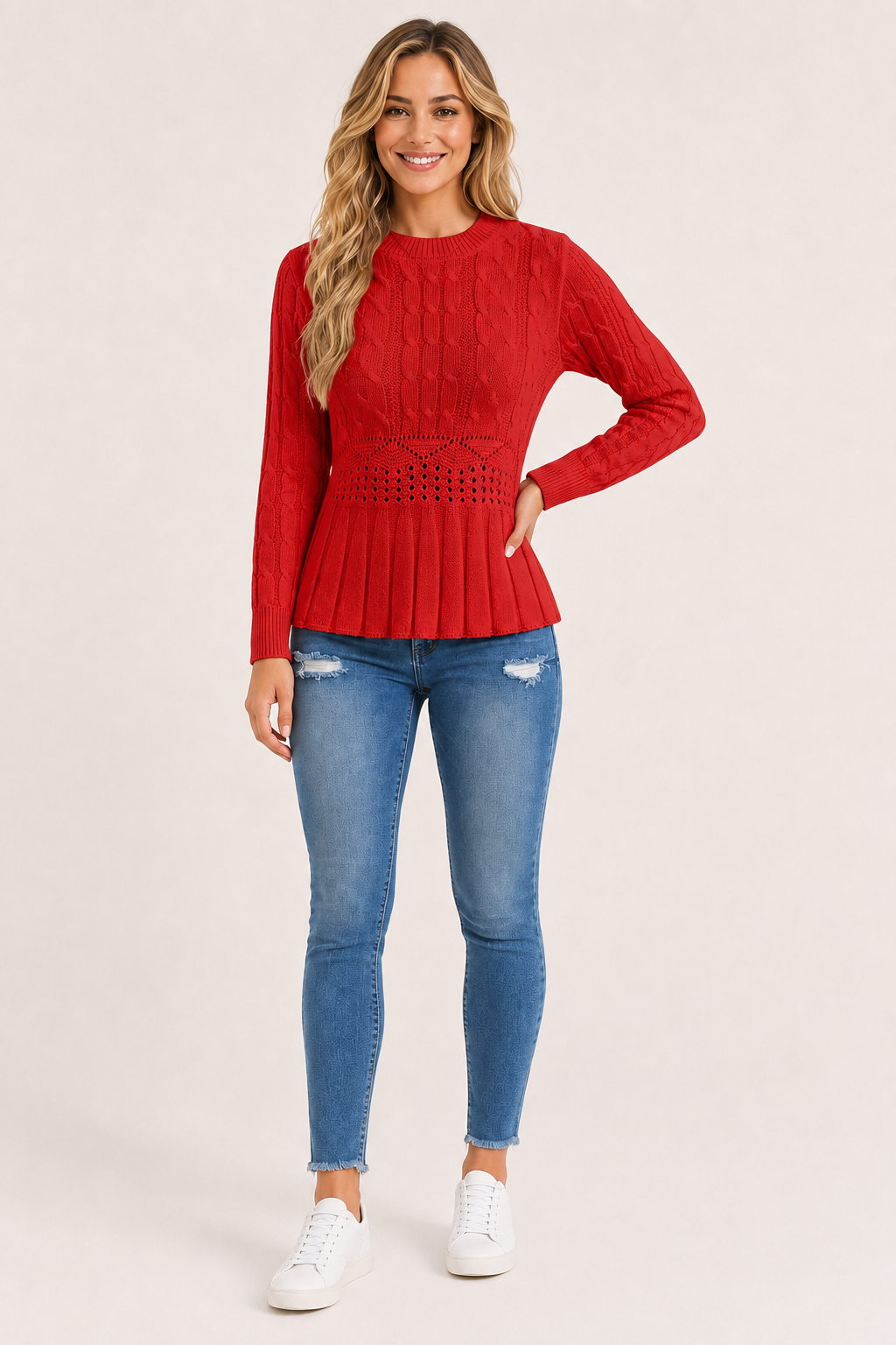 Eluneth | Pull Femme Chaud à Manches Longues