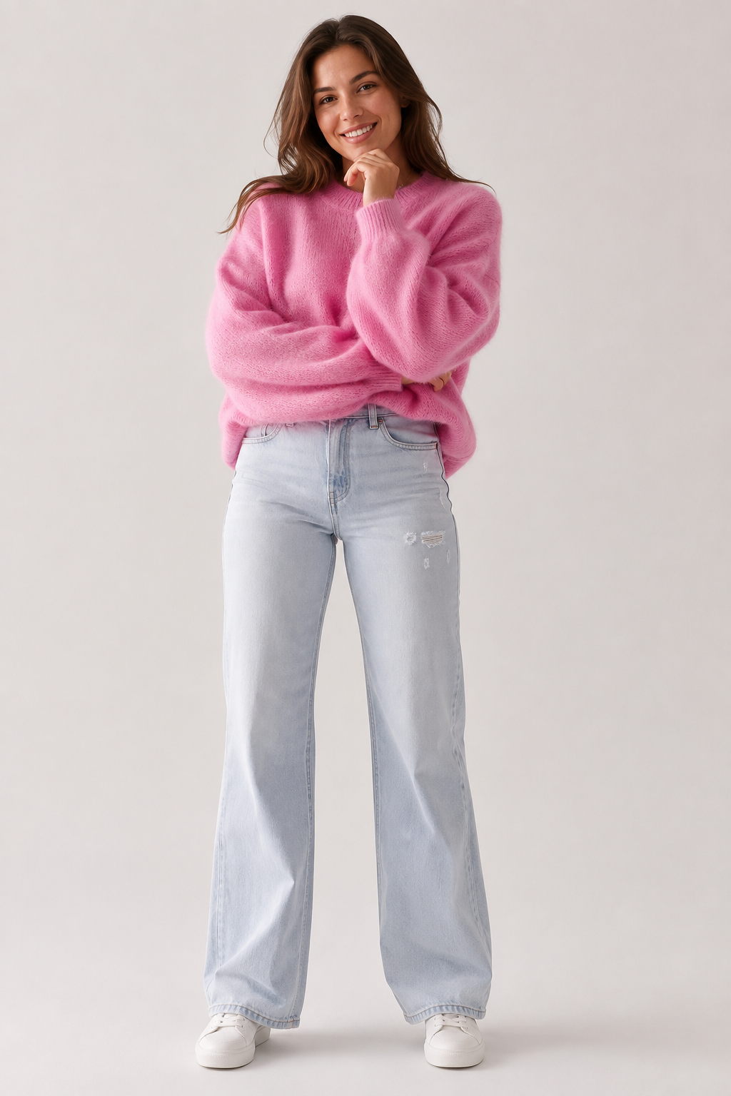Eluneth | Pull Femme Doux à Coupe Ample
