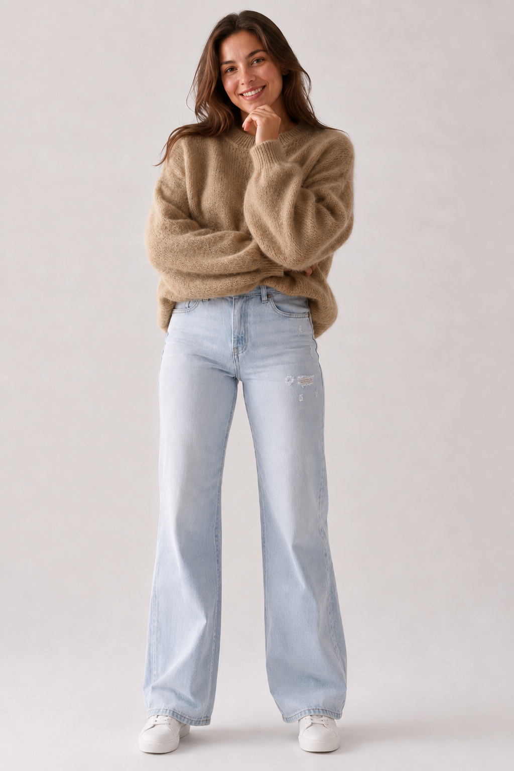 Eluneth | Pull Femme Doux à Coupe Ample