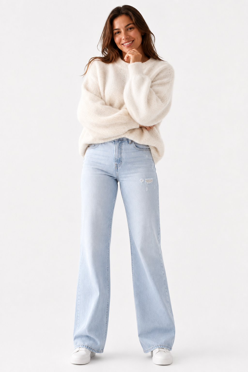 Eluneth | Pull Femme Doux à Coupe Ample