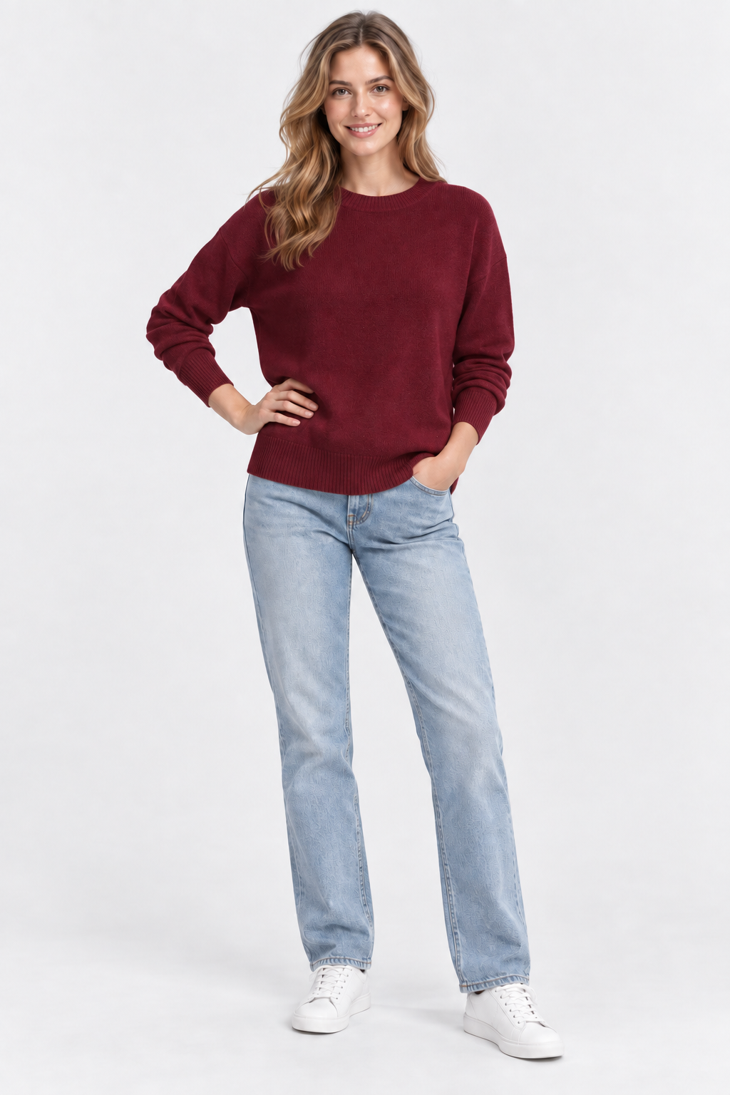 Eluneth | Pull Femme à Col Rond