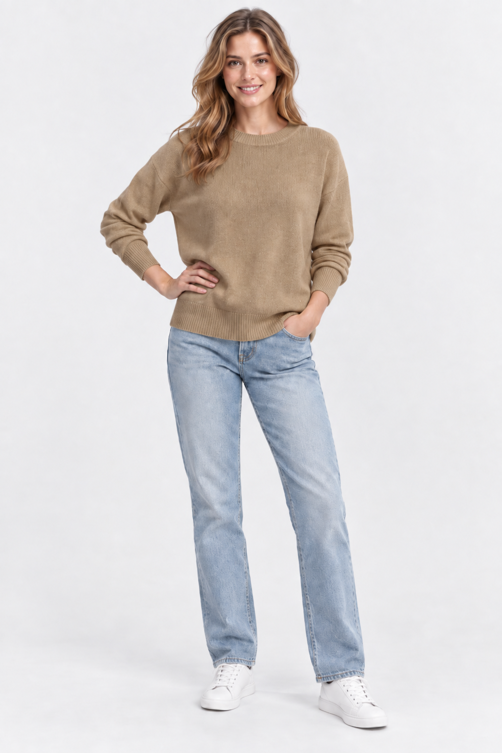 Eluneth | Pull Femme à Col Rond