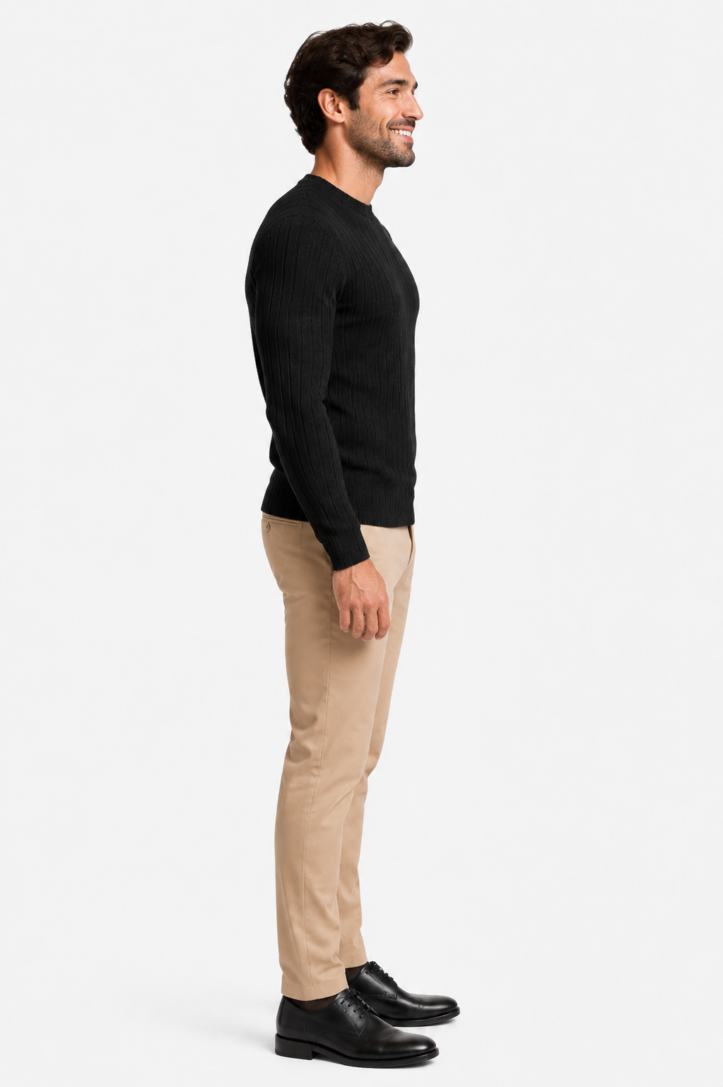 Eluneth | Pull Homme en Maille Haute Élasticité