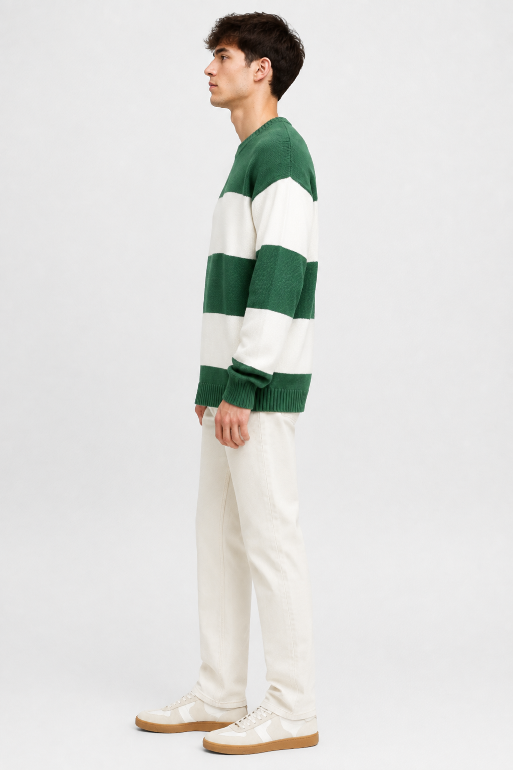 Eluneth | Pull Minimaliste Rayé Homme