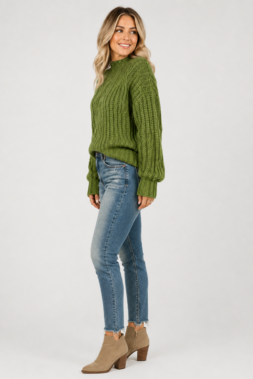 Eluneth | Pull Oversize à Col Roulé pour Femme