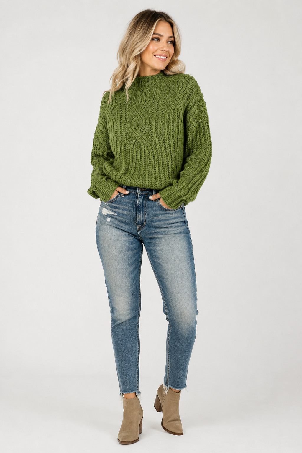 Eluneth | Pull Oversize à Col Roulé pour Femme