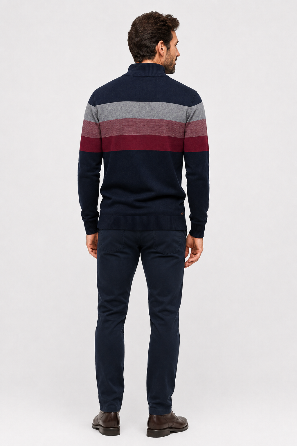 Eluneth | Pull épais en maille à col montant pour Homme