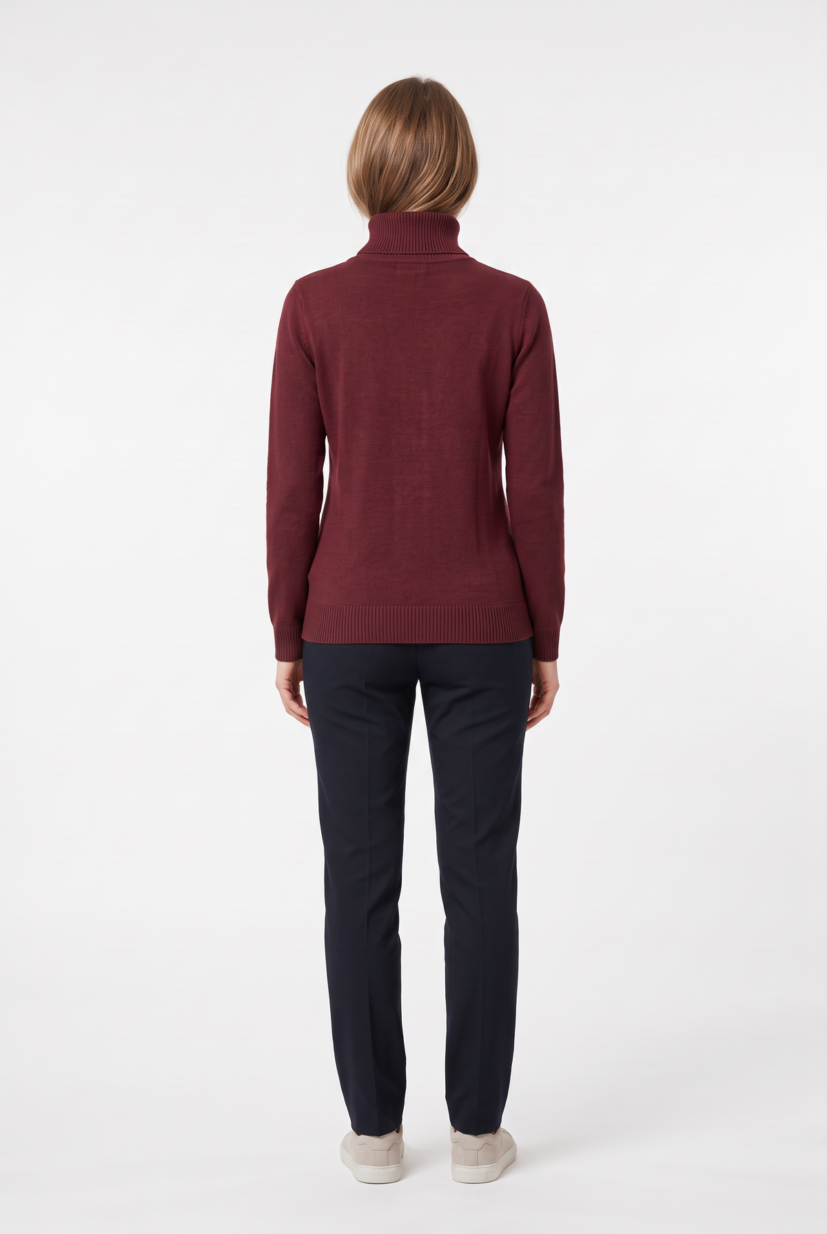 Eluneth | Pull tunique doux à col montant pour femme