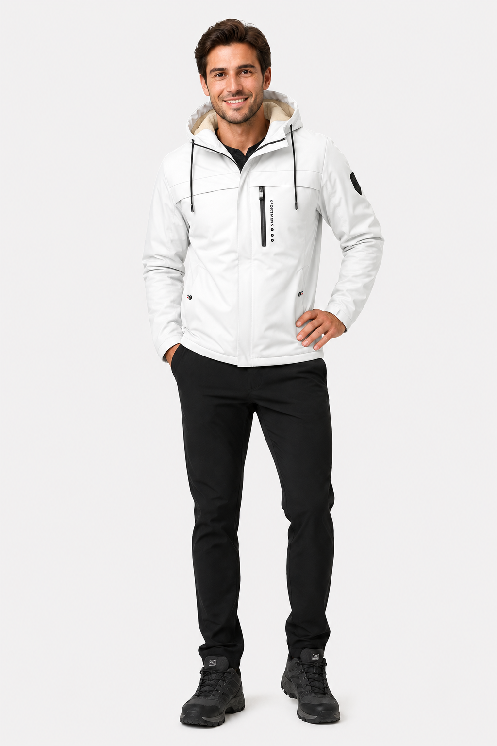 Eluneth | Veste Homme Chaude à Capuche en Polaire
