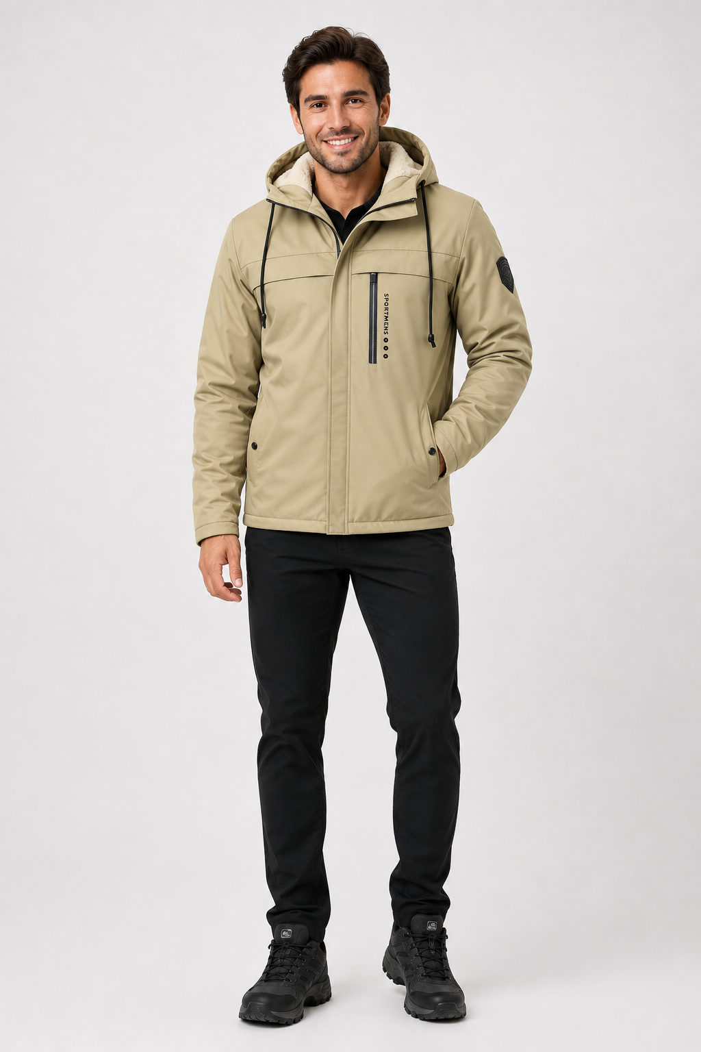 Eluneth | Veste Homme Chaude à Capuche en Polaire