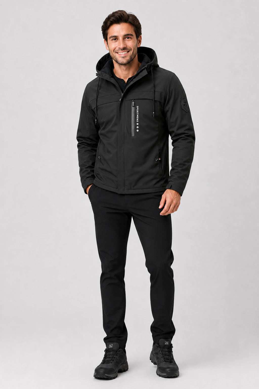 Eluneth | Veste Homme Chaude à Capuche en Polaire